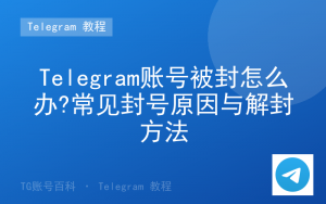 Telegram账号被封怎么办 - 常见封号原因与解封方法 | TG账号百科
